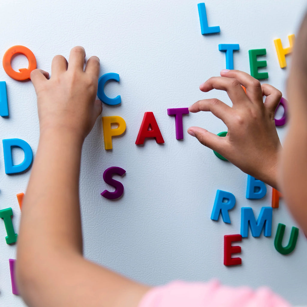Uppercase Alphamagnets, Set of 42 Alphabet Magnetic Letters, Ages 3+