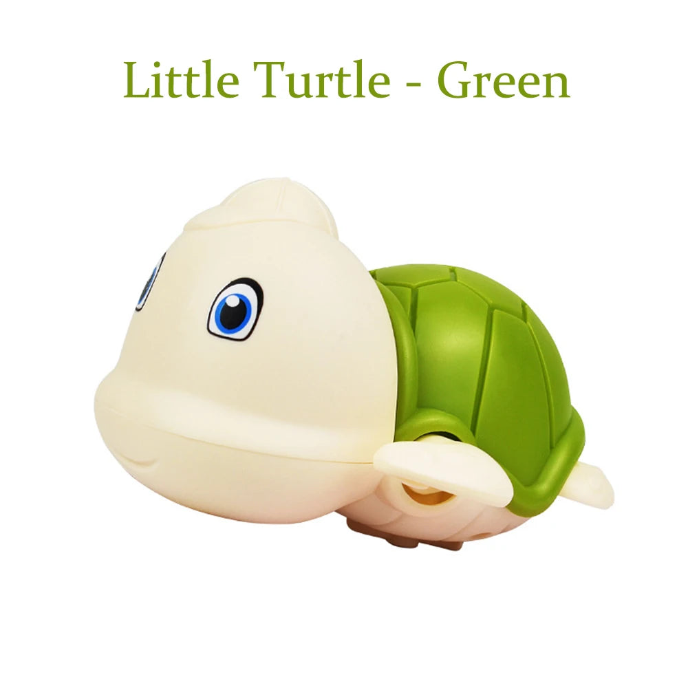Bath toys, cute little turtles. Battery-free clockwork mechanism. Great for kids to play with in the bath
