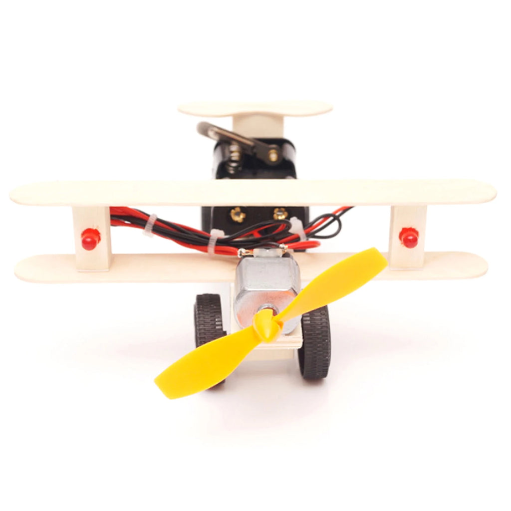 DIY Kit Plane Car Science Experiment Kids Electronic Education STEM physics Toys Technology Inventions Project Children