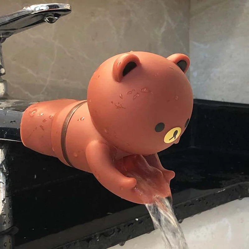 Cartoon Children's Hand Washing Extender Splash-proof Water Guide Sink Bathroom Accessories Help Children Wash Hands Device