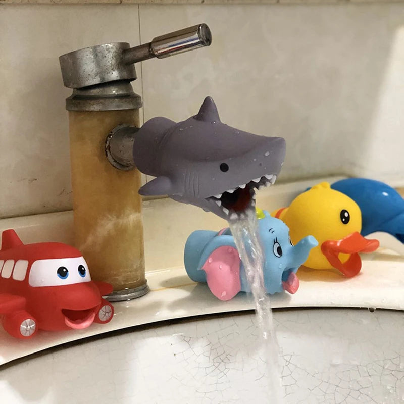 Cartoon Children's Hand Washing Extender Splash-proof Water Guide Sink Bathroom Accessories Help Children Wash Hands Device
