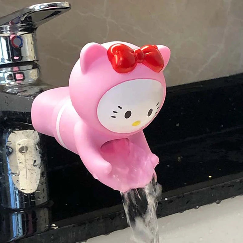 Cartoon Children's Hand Washing Extender Splash-proof Water Guide Sink Bathroom Accessories Help Children Wash Hands Device