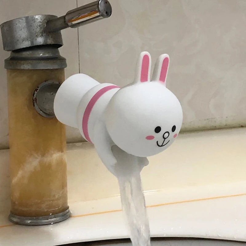 Cartoon Children's Hand Washing Extender Splash-proof Water Guide Sink Bathroom Accessories Help Children Wash Hands Device