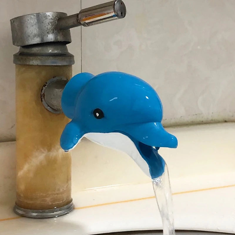 Cartoon Children's Hand Washing Extender Splash-proof Water Guide Sink Bathroom Accessories Help Children Wash Hands Device