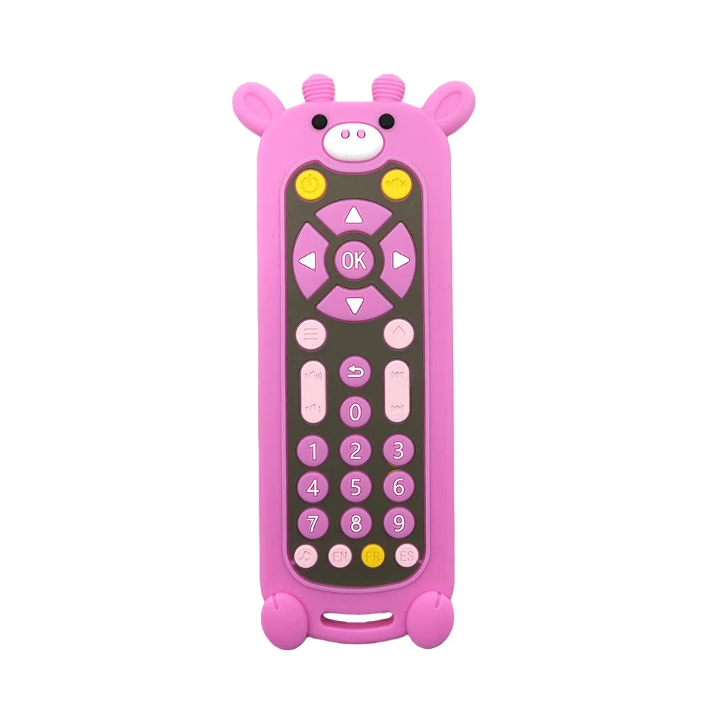 Baby Teether Toy: Realistic Cartoon Remote Control for Soothing Gum Discomfort Remote Control Toy