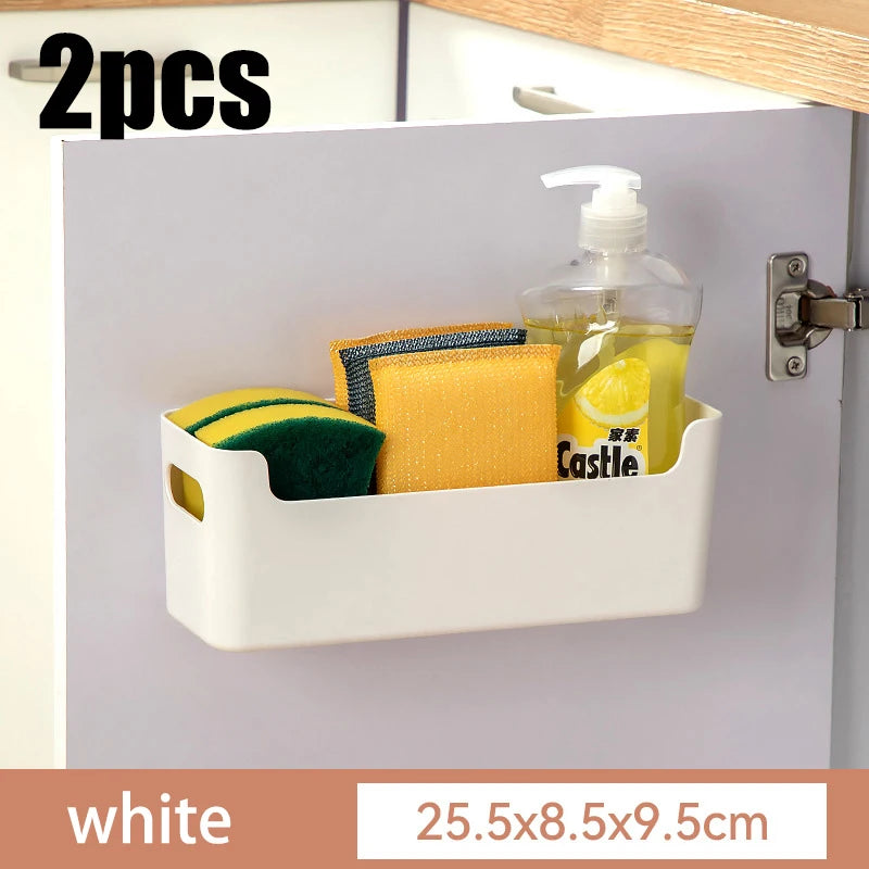 Cabinet door storage box, seasoning rack, perforated wall storage box, home underwear and socks storage rack, tableware drying