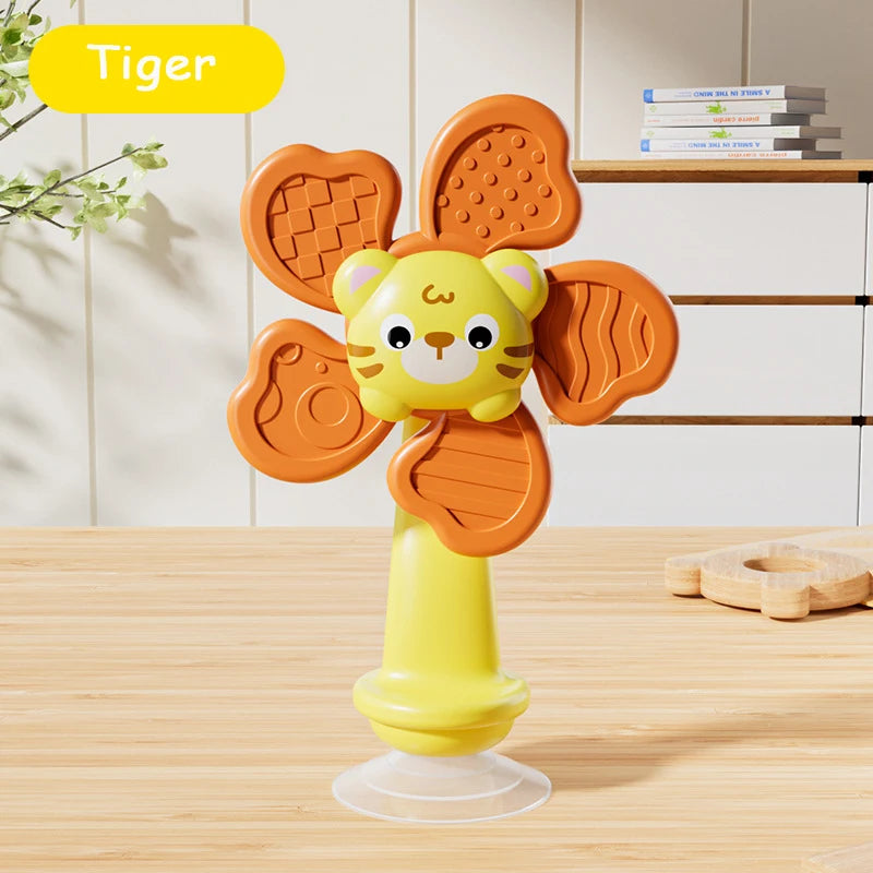 Montessori Suction Spinner Toy for Babies Animal Fidget Spinner Sensory Texture Toy for Fine Motor Skills Early Development Toys