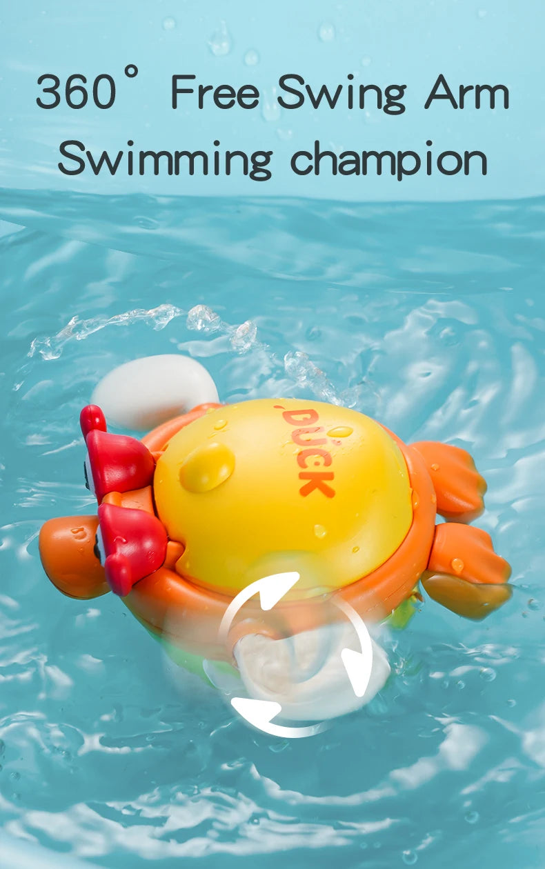 Bath Toys Kids Swimming Clockwork Dolls Play Water Fun Bathing Cute Funny Children Bathroom Shower Bathtub Animals Toy