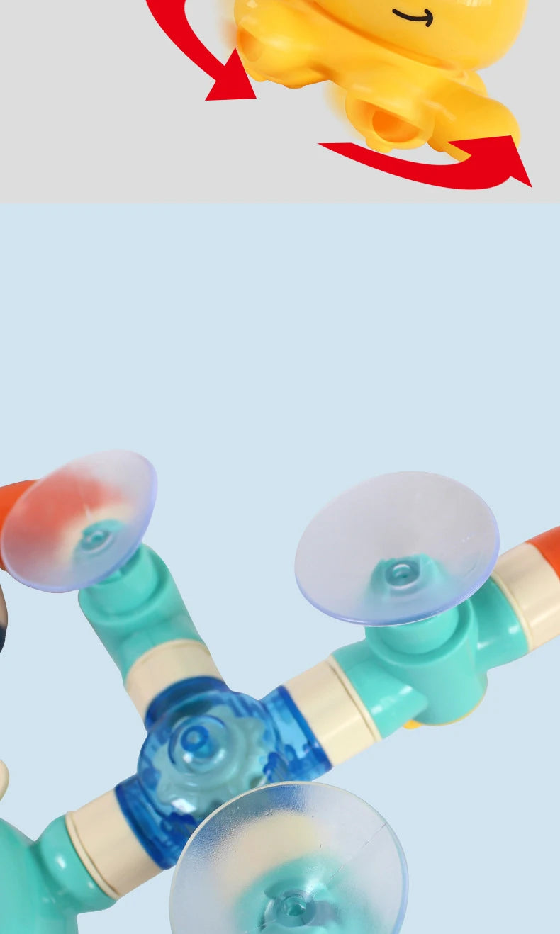 Baby Bath Toys Bathtub DIY Pipes Tubes Bath Time Water Game Spray Swimming Bathroom Toys for Toddlers Kids Gifts Birthday Gift