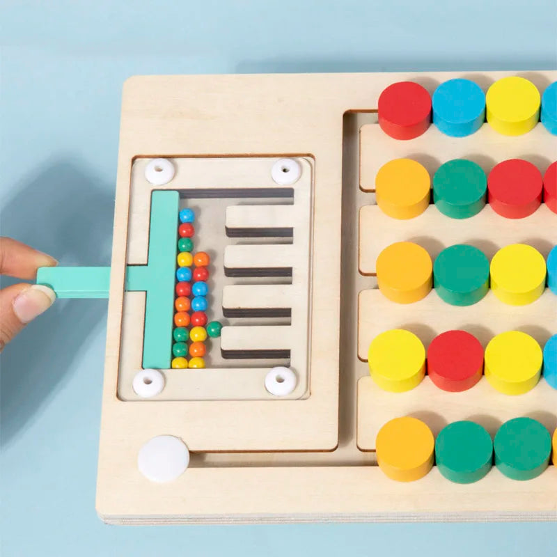 Wooden Montessori Colors Cognitive Matching Game Early Learning Educational Toys For Children Kids Logical Thinking Training