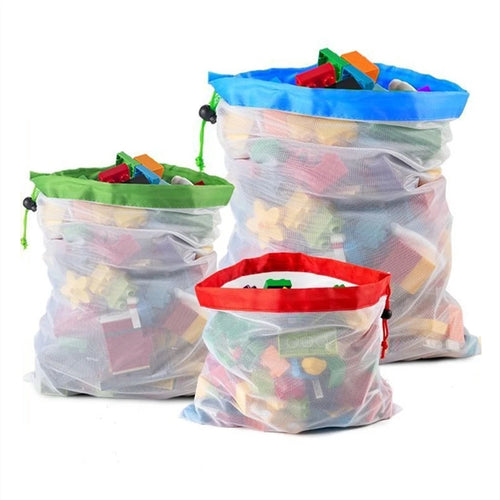 3 bolsas de almacenamiento con cordón para bloques de construcción, organizador portátil para niños, juguetes de rompecabezas y más