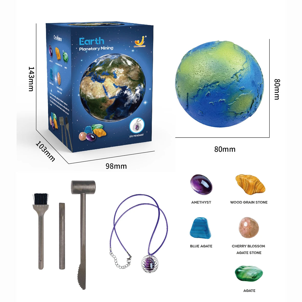 Children's Archaeology Digging Treasure Toys Planet Gem Ore Exploration of The Mining Science Education Toys Child Birthday gift