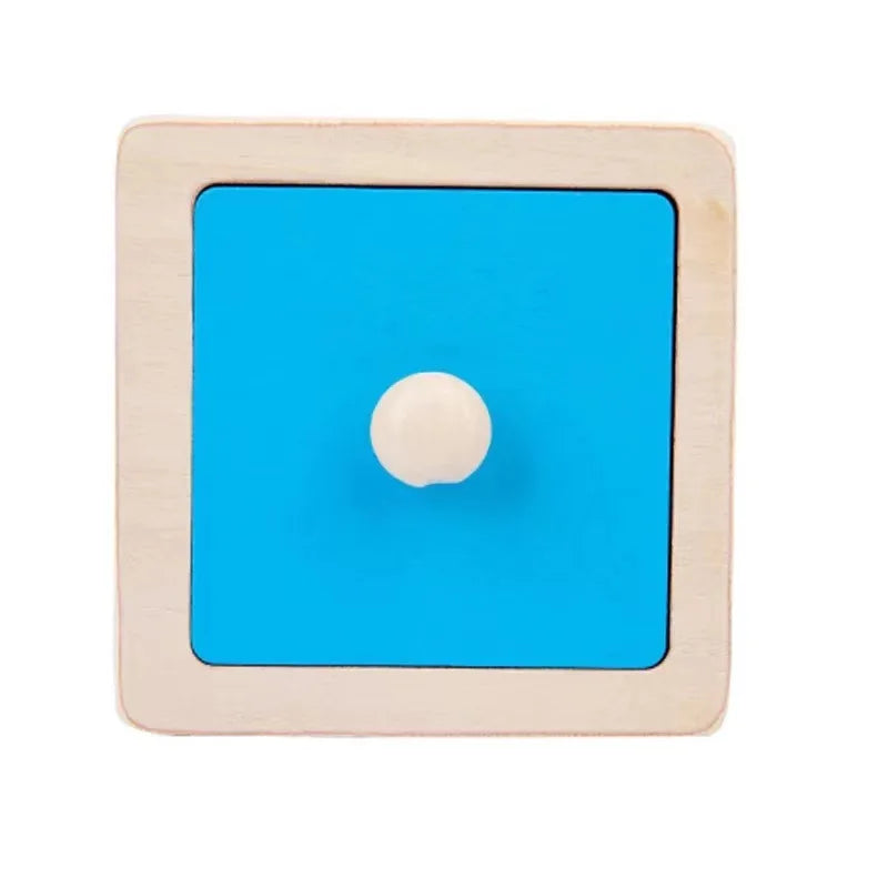 Juguete Montessori de madera con tablero de agarre, forma geométrica, clasificación de colores, rompecabezas de matemáticas, juego de aprendizaje preescolar, regalo para bebés y niños