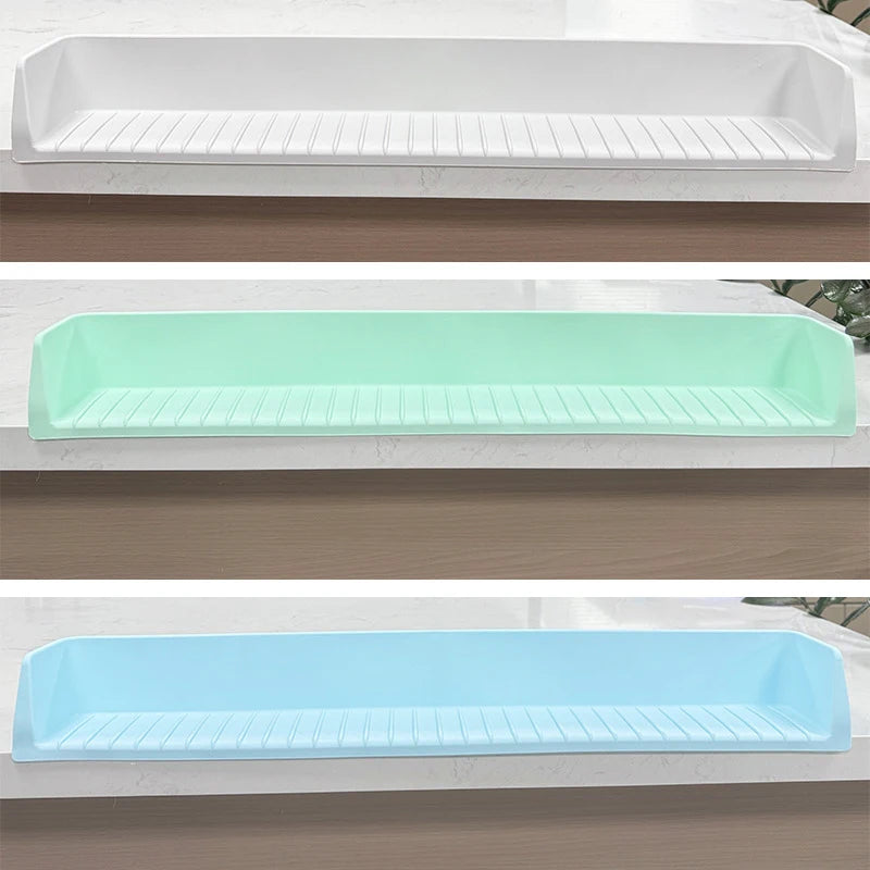 1PC Bathtub Splash Guard For Kids - Silicone Tub Side Shelf For Extra Play Space, Large Bath Toy Tray Holder