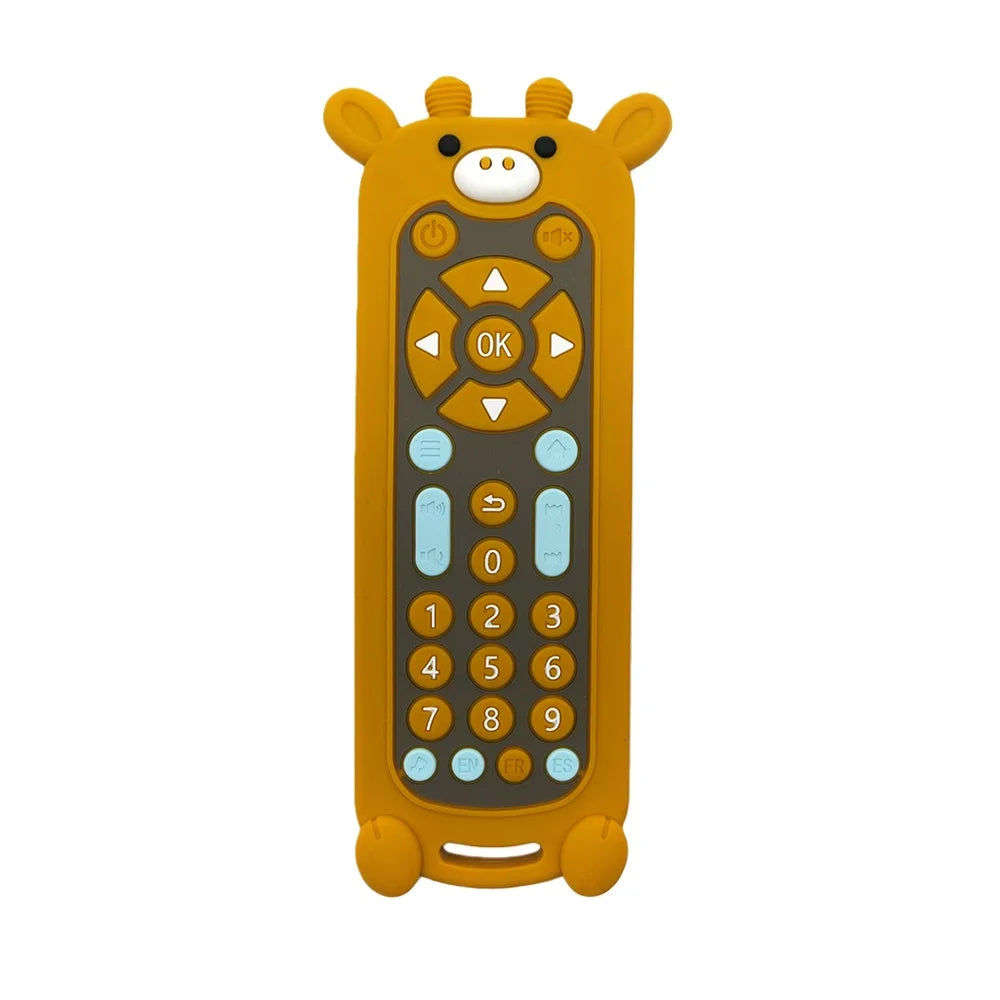 Baby Teether Toy: Realistic Cartoon Remote Control for Soothing Gum Discomfort Remote Control Toy