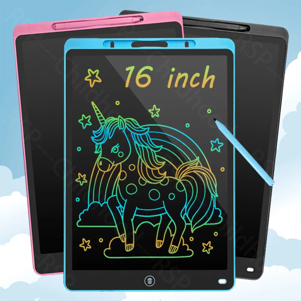 16 Inch LCD Writing Board Drawing tablet Kids Writing Painting Children Educational Toys for 3 4 5 6 7 8 Years Girls Boys Gifts