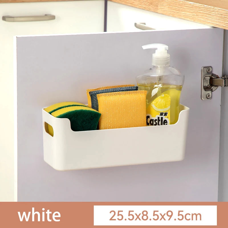 Cabinet door storage box, seasoning rack, perforated wall storage box, home underwear and socks storage rack, tableware drying