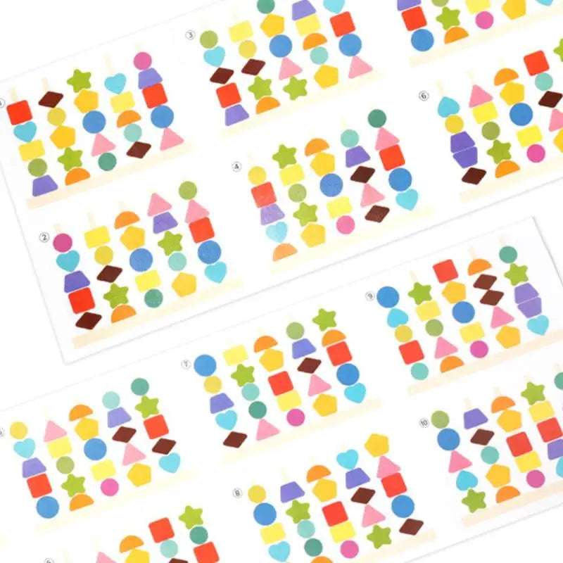 Early Learning Montessori Toys; Wooden Stacking Blocks, Lacing Beads & Shape Stacker; Amazing Sequencing Gift Ideas