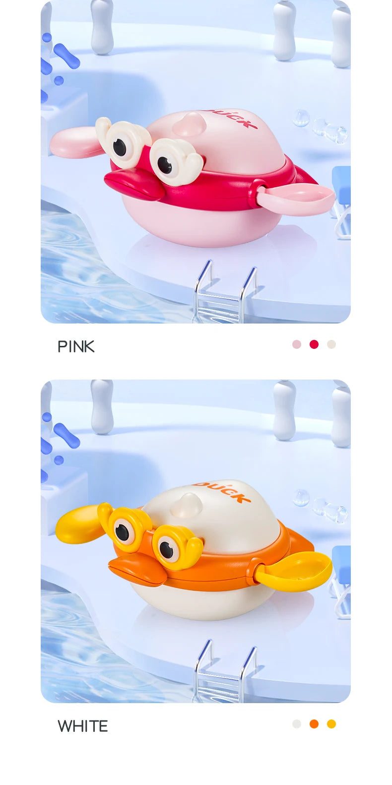 Bath Toys Kids Swimming Clockwork Dolls Play Water Fun Bathing Cute Funny Children Bathroom Shower Bathtub Animals Toy
