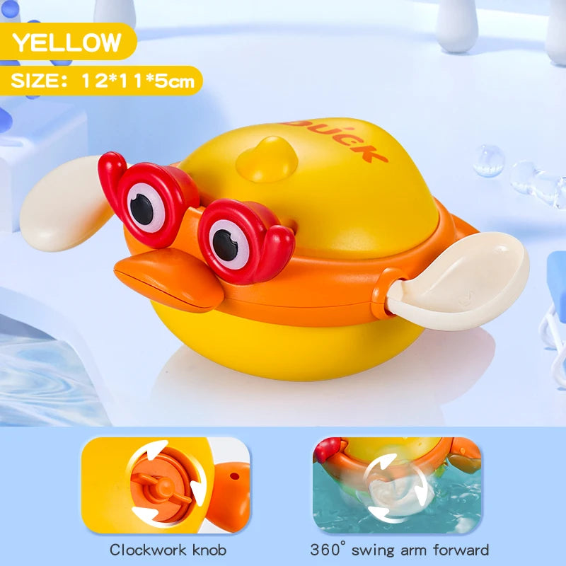 Bath Toys Kids Swimming Clockwork Dolls Play Water Fun Bathing Cute Funny Children Bathroom Shower Bathtub Animals Toy