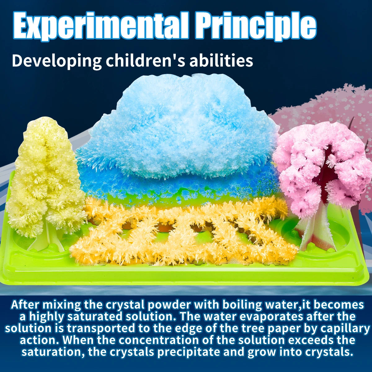 Science Educational Crystal Growing Set (Scenic Style) - Educational Toy, Ideal Gift for Holidays & New Year (Christmas/Hallowee
