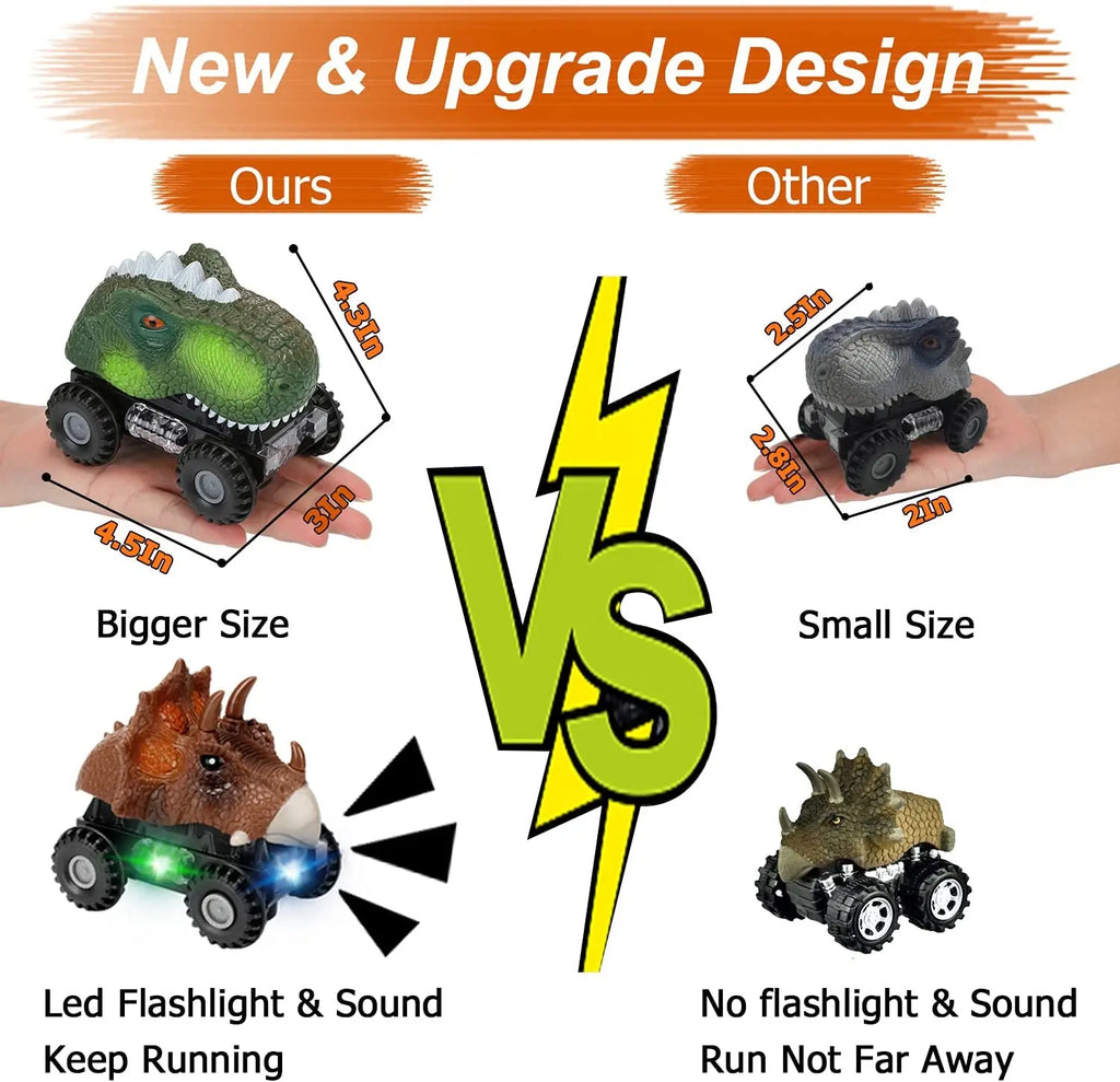 Dinosaur Toy for Kids car Tyrannosaurus rex electric universal boy toy dinosaur Interactive Games Animal Dinosaur Model Car Gift