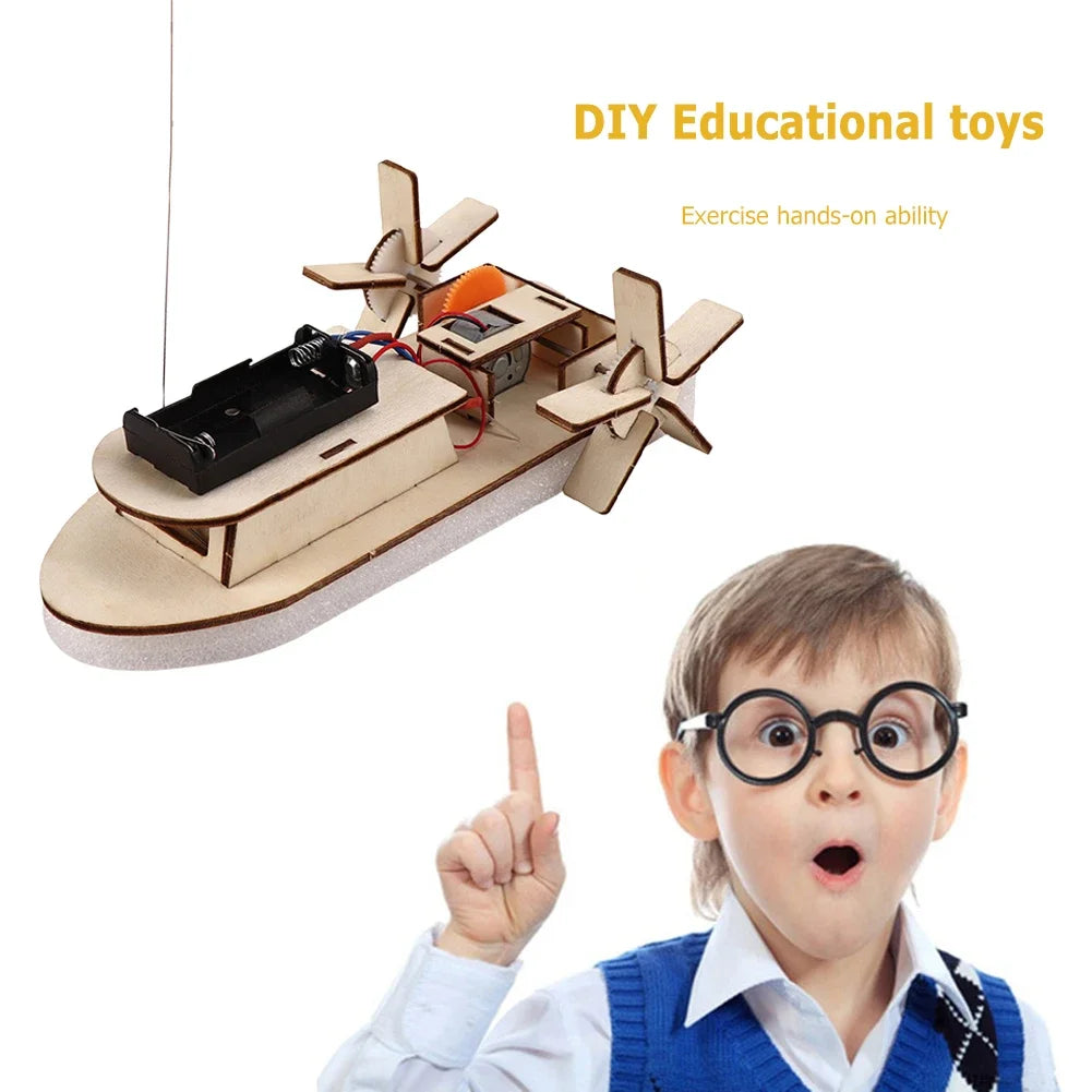 DIY Wooden Robot Eating Coin Invention Model Teaching Learning STEM Project for Students Kids Science Experiment Assemble Kit