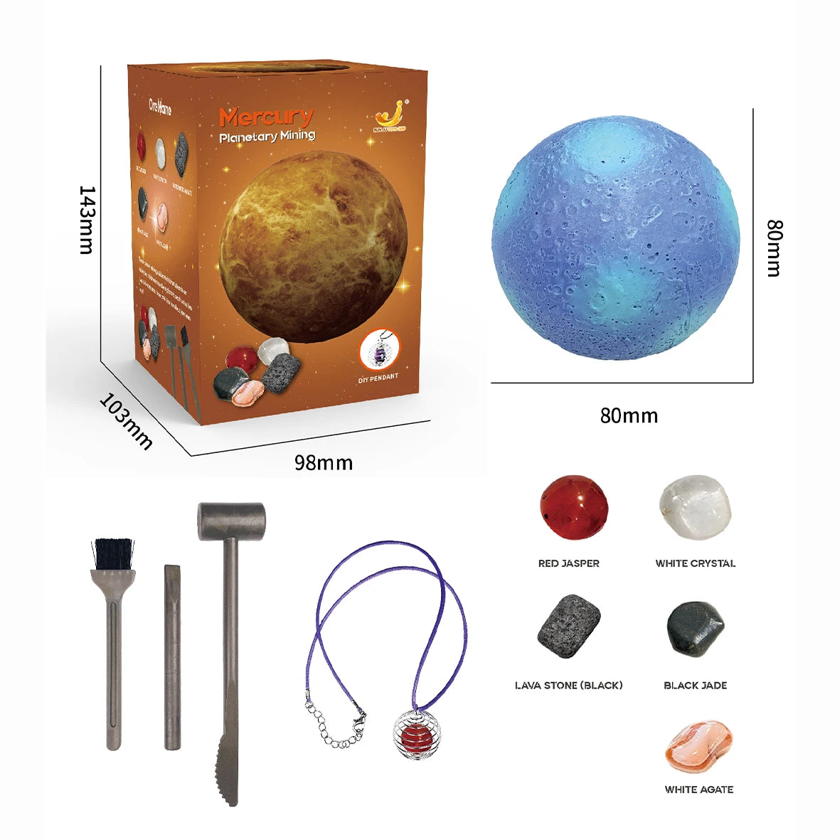 Children's Archaeology Digging Treasure Toys Planet Gem Ore Exploration of The Mining Science Education Toys Child Birthday gift