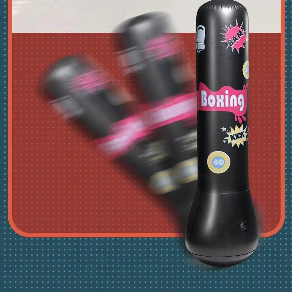 Inflatable Boxing Sandbag Thickened Promote Development Children Punching Bag PVC Leak-proof Fitness Sand Bag Home