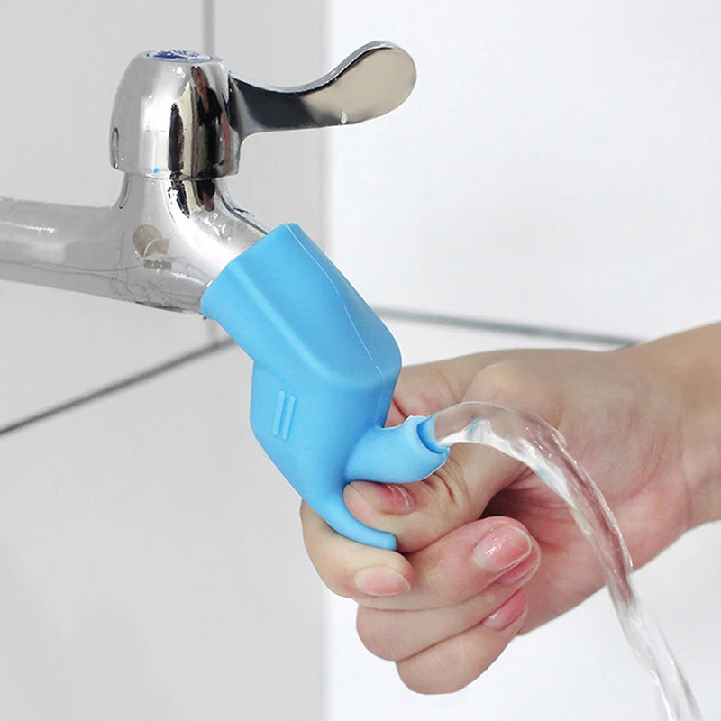 Faucet Extender Rubber Elastic Water Tap Extension Kitchen Faucet Accessories For Children Kid Hand Washing Bathroom Sink Nozzle