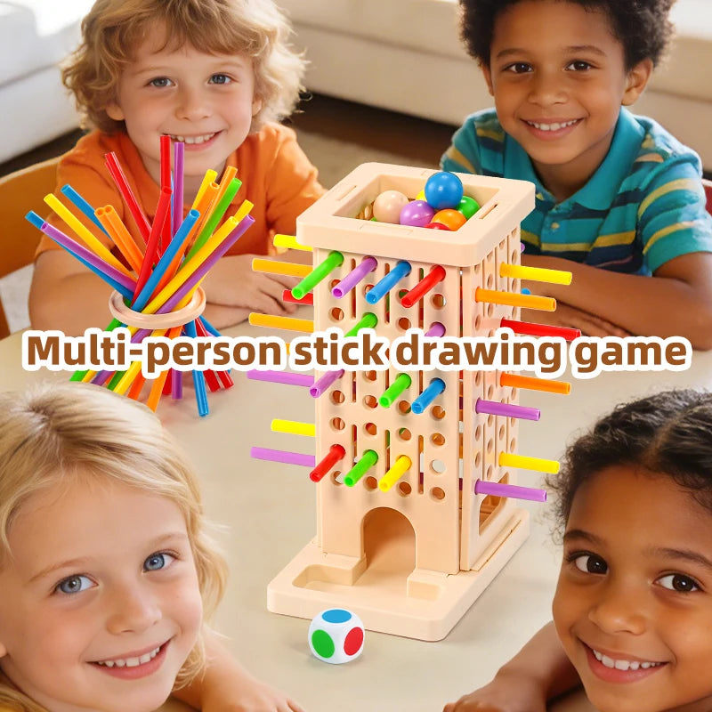 Colorful Stick-Pulling Game - Children's Fine Motor Skills and Parent-Child Interactive Educational Toy