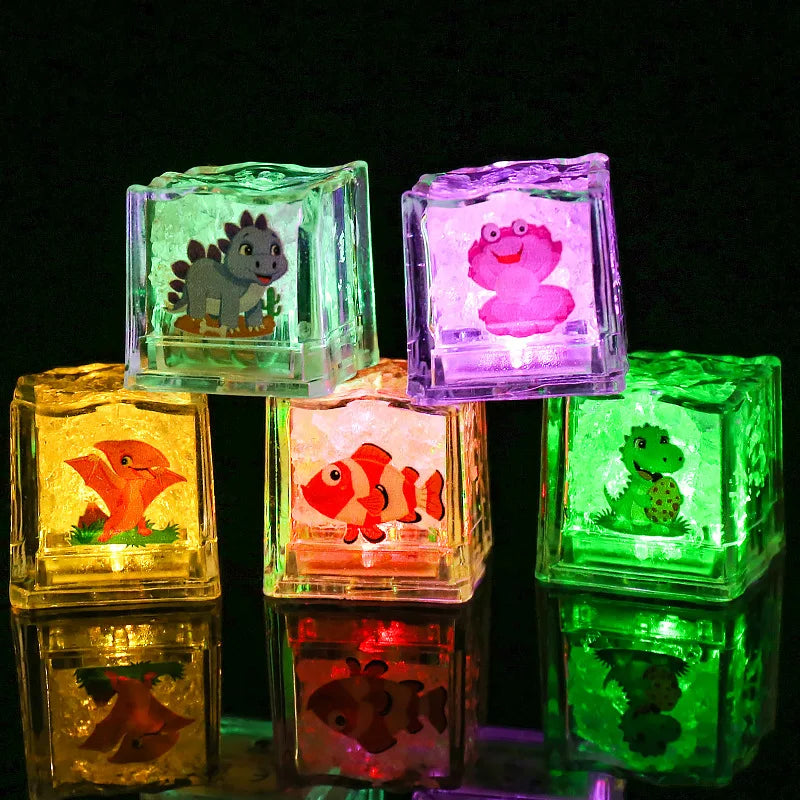 Bath Lights for Kids Fun Waterproof Sensory Toys,LED Ice Glow Bath Toys for Boys Girls Bathtub Pool Shower Tank Home Travel Play