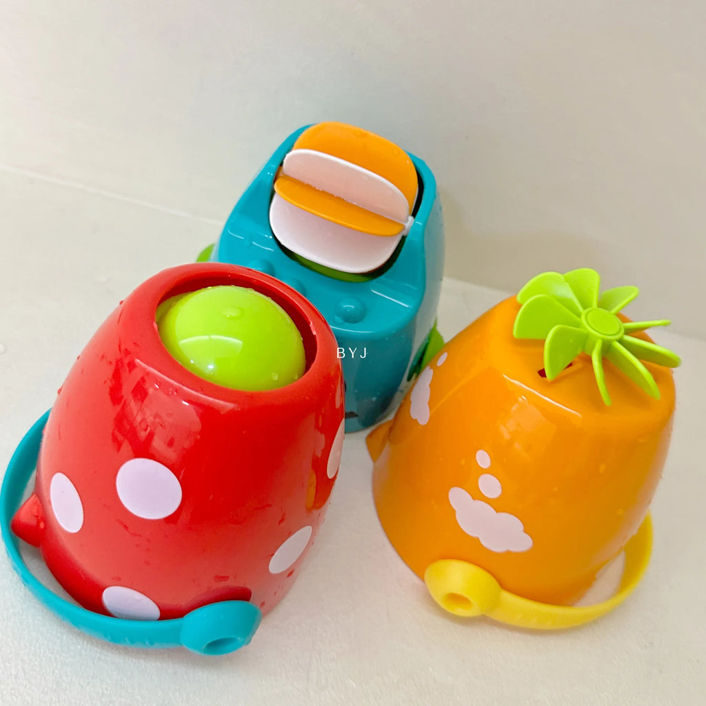 Baby Shower Bath Toys Baby Bathroom Bathtub Mini Leaky Bucket Beach Toys Sprinkling Shower Play Water Cups Gifts For Toddler