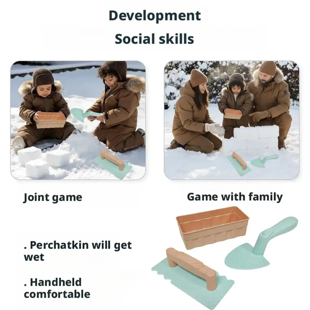 Beach Toys Shovel Sandbox Castle Building Sand Brick Walls Molds Tools Winter Outdoor Snow Play Games Sands Toys for Kids