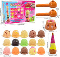 20Pieces Ice Cream Play Set with Two Scoops for Toddlers 3-5,  Montessori Pretend Play Toys, Preschool Learning Activities,gift