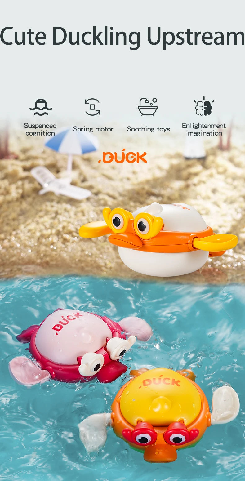 Bath Toys Kids Swimming Clockwork Dolls Play Water Fun Bathing Cute Funny Children Bathroom Shower Bathtub Animals Toy