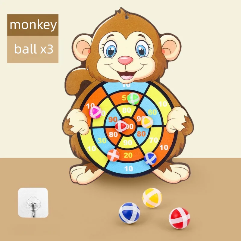 Juegos educativos Diana con bolas adhesivas Juguete para bebé Diana de dardos Deportes de interior Juego Montessori para niños de 3 a 7 años