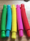 5 Pack Fine Motor Skills & Learning Unique Classroom Fidget for Kids Pop Tube Sensory Toys