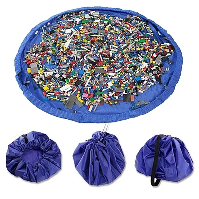 150cm Big Multifunction Portable Kids Toys Storage Bags Blocks Toys Play Mat Building Blocks Toys Bags for Christmas Gift