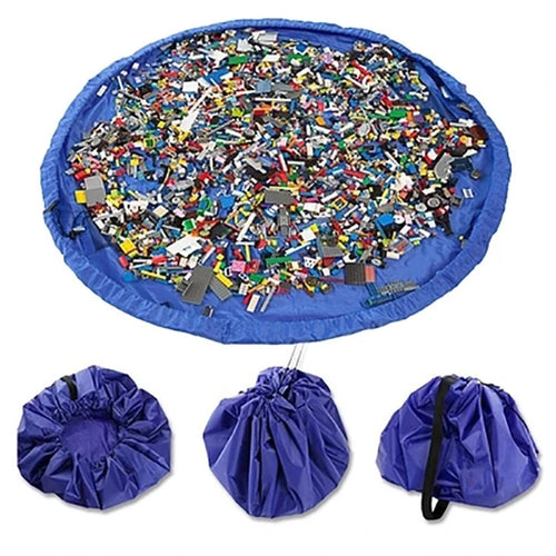 150cm Big Multifunction Portable Kids Toys Storage Bags Blocks Toys Play Mat Building Blocks Toys Bags for Christmas Gift