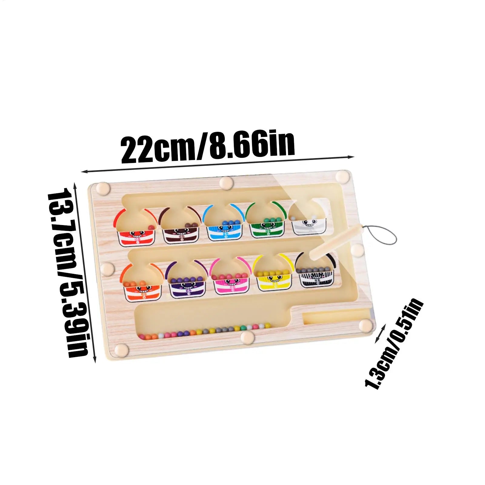 Magnetic Color Number Maze Board Creative Educational Learning Toy Kids Fine Motor Skills Development Game Birthday Gifts
