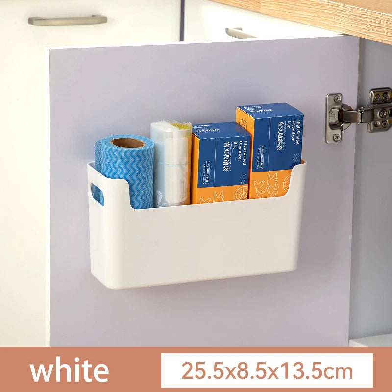 Cabinet door storage box, seasoning rack, perforated wall storage box, home underwear and socks storage rack, tableware drying