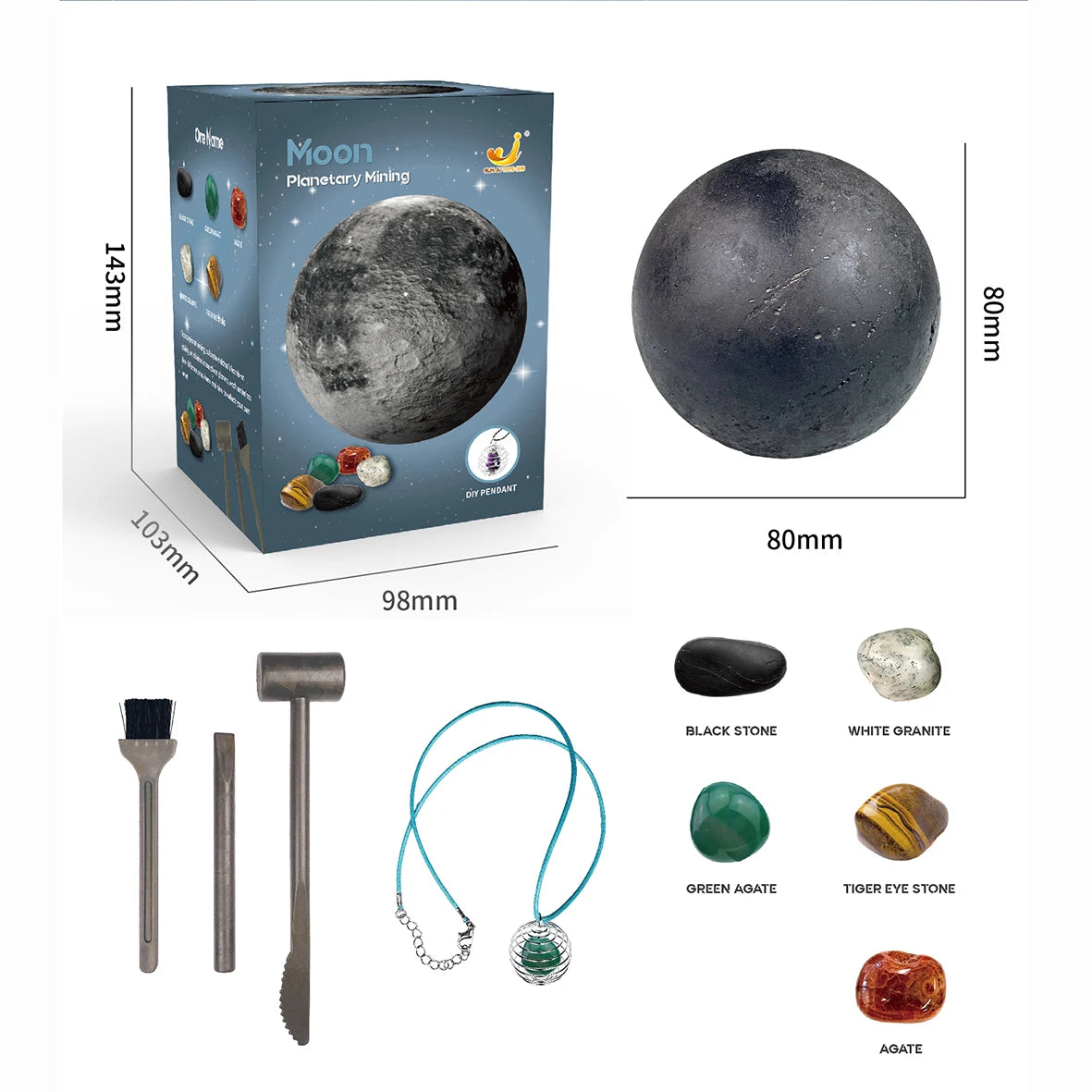 Children's Archaeology Digging Treasure Toys Planet Gem Ore Exploration of The Mining Science Education Toys Child Birthday gift