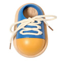 Baby Montessori Wooden Toys  Learn to Tie Shoelaces Toy Kids Toddlers Fine Motor Skills Toy Early Educational Toys Birthday Gift