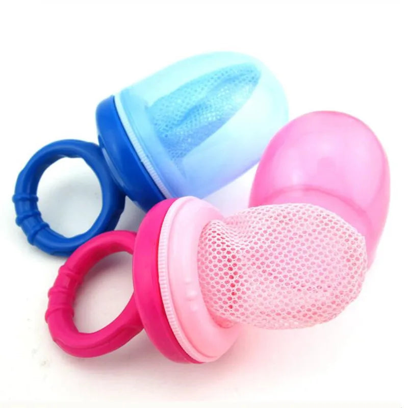 Baby Pacifier Fresh Food Nibbler Feeder soother Newborn Safety Feeding Nipple Mesh Bag Chew Fruits Vegetables Chupeta Soother