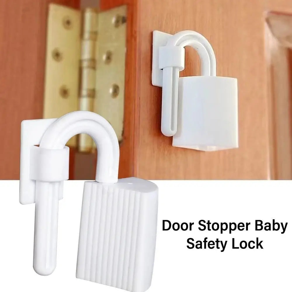 Children Security Protection Door Stopper Baby Safety Lock Anti Pinch Hand Door Stopper Finger Protector Practical Door Hardware