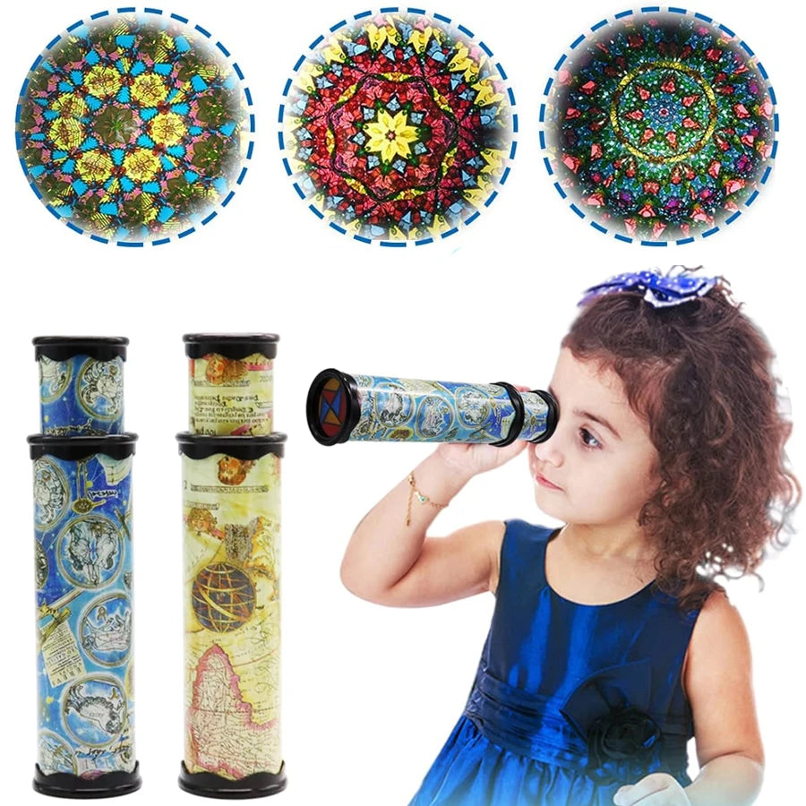 Children’s Kaleidoscope Magic Tube – Color Changing Optical Toy for Imagination & Visual Development