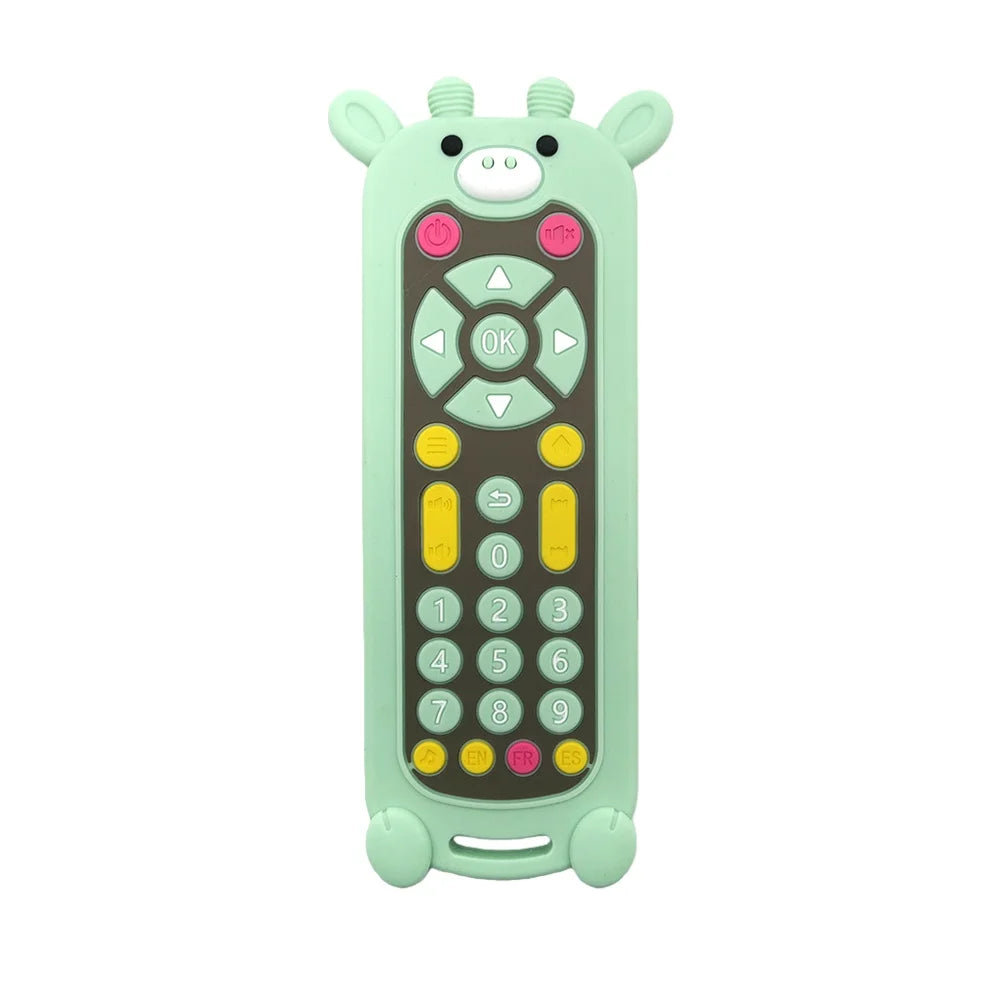 Baby Teether Toy: Realistic Cartoon Remote Control for Soothing Gum Discomfort Remote Control Toy