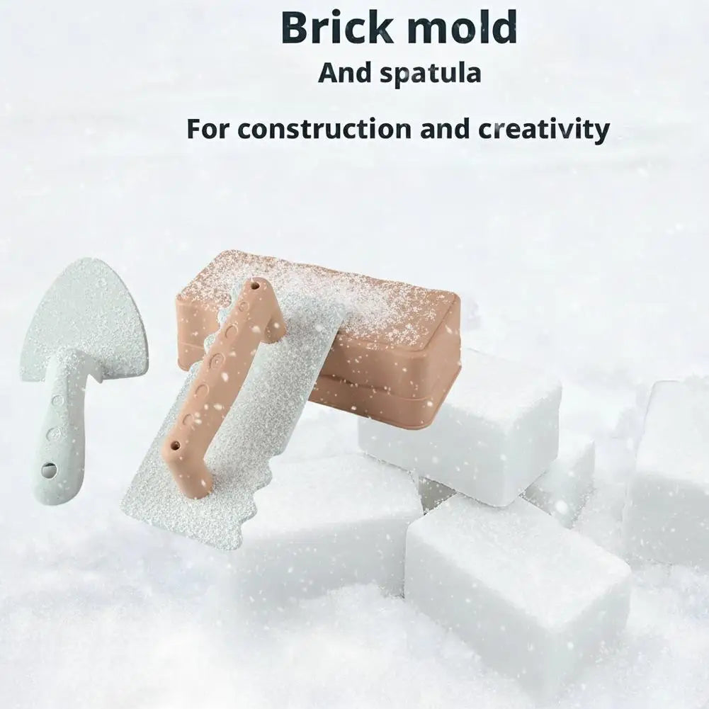 Beach Toys Shovel Sandbox Castle Building Sand Brick Walls Molds Tools Winter Outdoor Snow Play Games Sands Toys for Kids