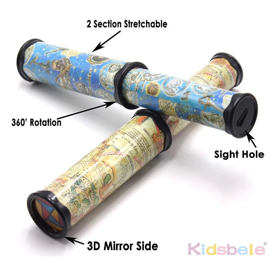 Children’s Kaleidoscope Magic Tube – Color Changing Optical Toy for Imagination & Visual Development